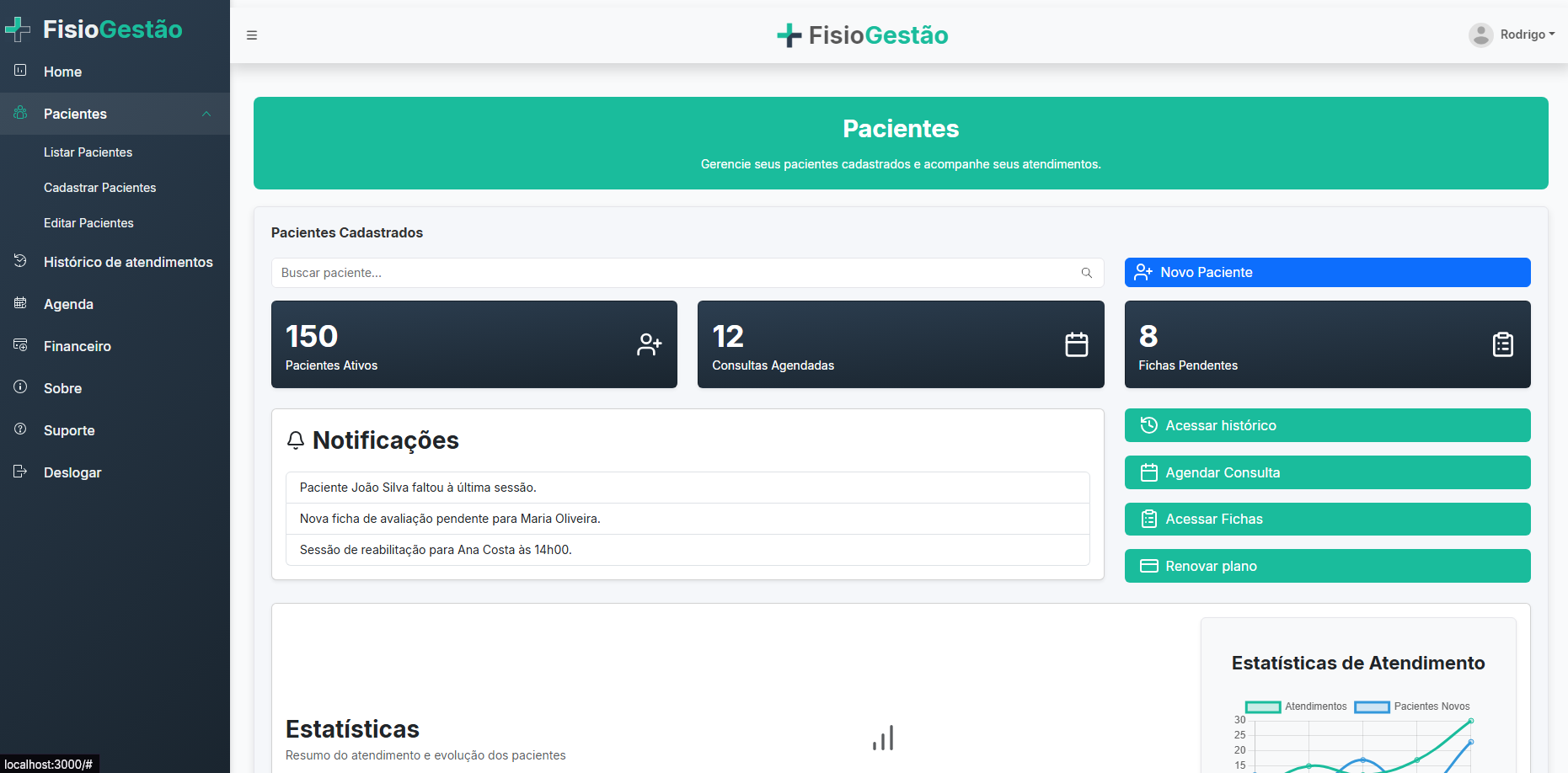 App de Gestão para Clínicas